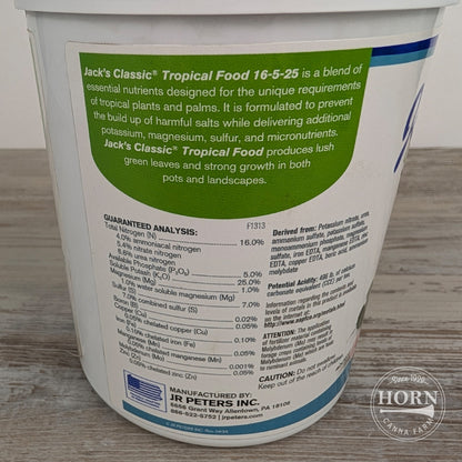 Jack's Tropical Food Fertilizer 16-5-25